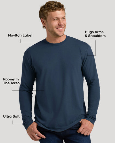 Classic Long Sleeve Crew Neck - Navy