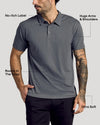 Man wearing Classic Polo 3-Pack highlighting comfort features.