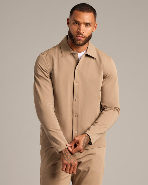 Khaki Coaches Jacket