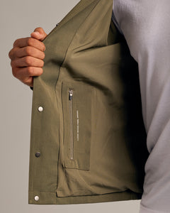 True ClassicMilitary Green Coaches Jacket