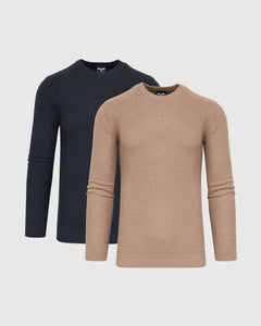 True ClassicColor Pique Crew Sweater 2-Pack