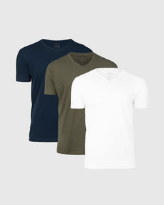 True ClassicCool Color V-Neck Tee 3-Pack