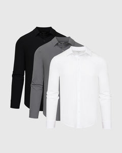 True ClassicCore Color Performance Lightweight Dress Shirt 3-Pack