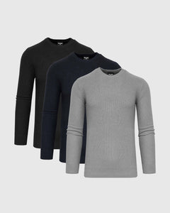 True ClassicCore Color Cotton Pique Crew Sweater 3-Pack