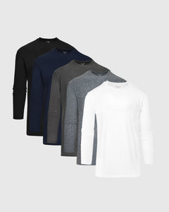 True ClassicCore Long Sleeve Tall Active Crew 5-Pack