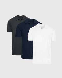 True ClassicCore Short Sleeve Polo 3-Pack