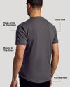 Carbon Curved Hem Classic Crew Neck highlighting fit and fabric features.