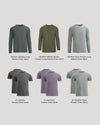 Cyber Monday Classic Crew Flash Deal 9-Pack: six crew-neck tees, mixed sleeves.
