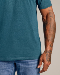 True ClassicDark Heather Pond Short Sleeve Crew Neck Tee