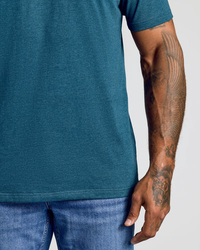 Classic Crew Neck - Dark Heather Pond