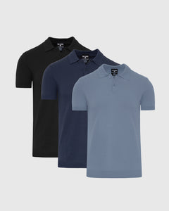 True ClassicBlue Sweater Polo 2.0 3-Pack