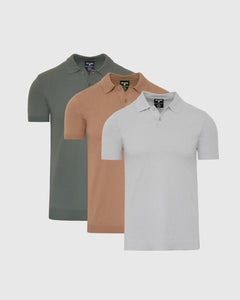 True ClassicSweater Polo 3-Pack