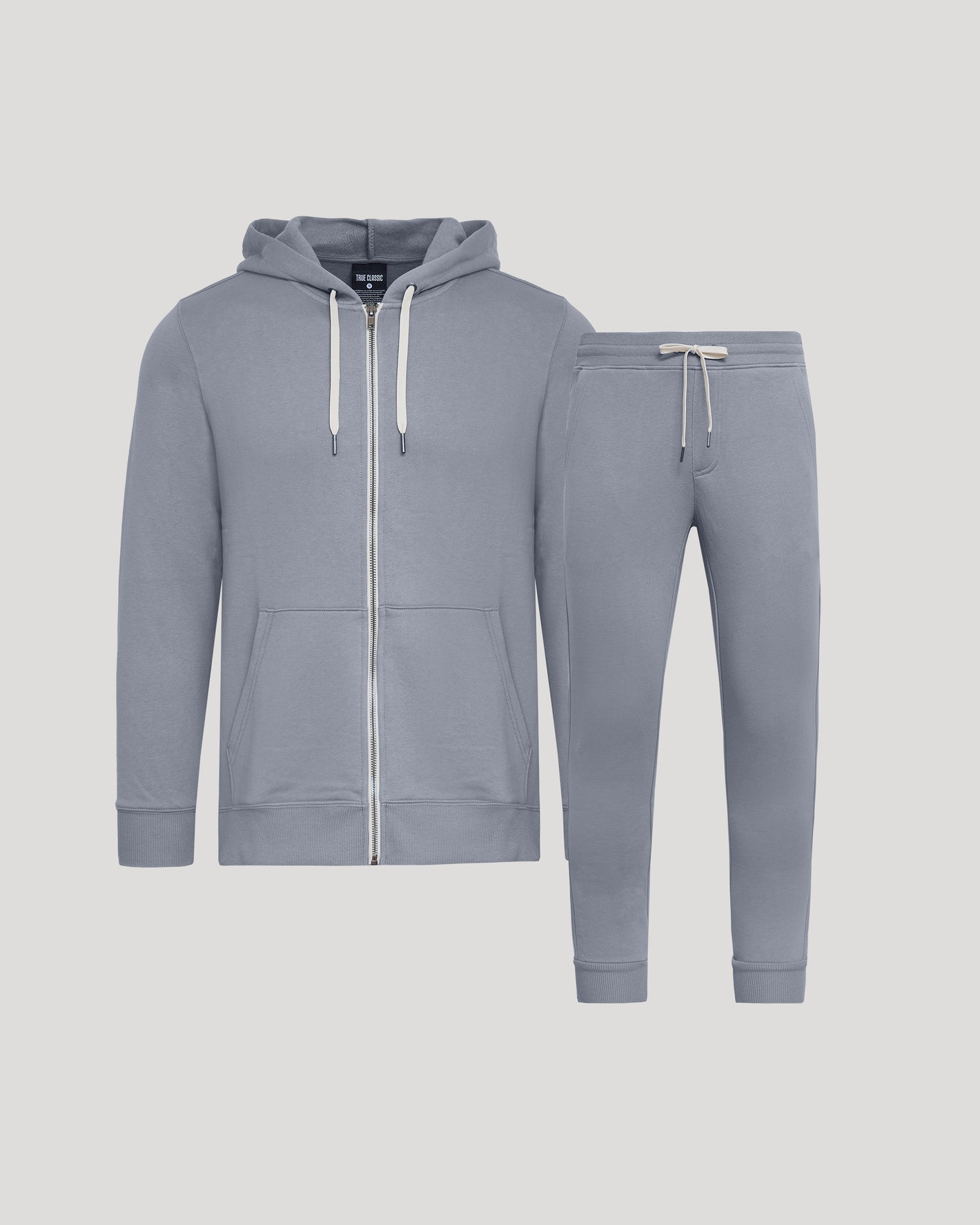 Dusty Blue Full Zip Fleece Hoodie & Jogger 2-Pack.