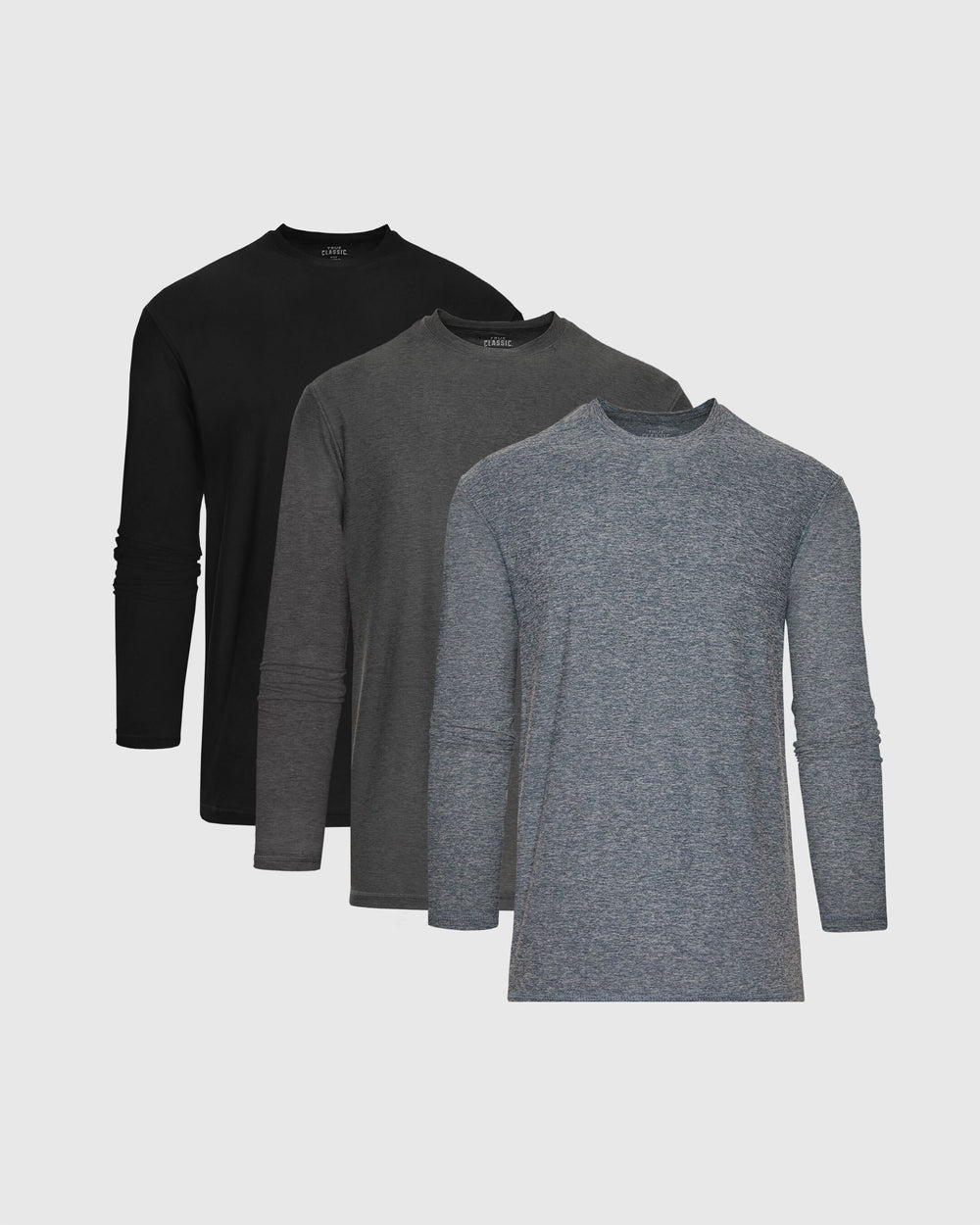 Essential Active Long Sleeve Crew 3-Pack