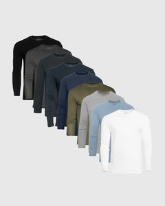 True ClassicEssential Long Sleeve Crew 9-Pack