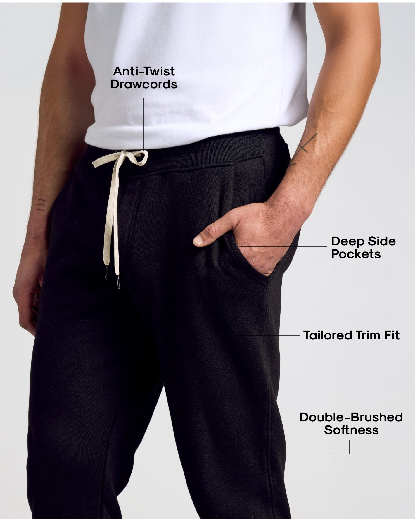 Black Fleece French Terry Joggers