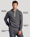 Carbon Fleece French Terry Pullover Hoodie highlighting design and comfort features.