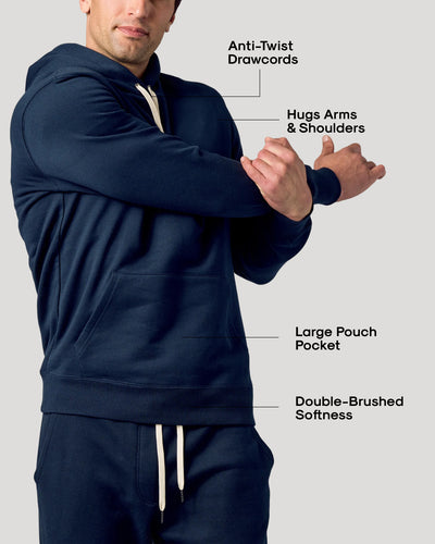 Fleece Pullover Kapuzenpullover