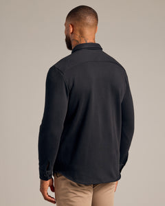 True ClassicBlack Fleece Shirt Jacket