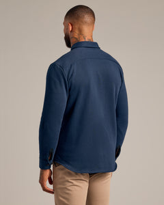 True ClassicNavy Fleece Shirt Jacket