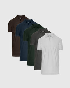 True ClassicFlex Fit Tall Active Polo 5-Pack