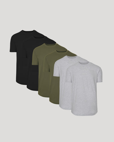 Classic Curved Hem Crew 6-Pack