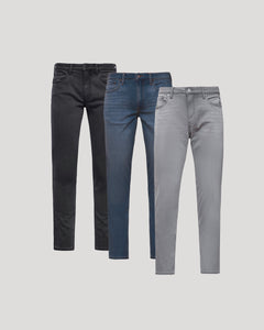 True ClassicGray Medium Indigo Slim Comfort Stretch Jeans 3-Pack