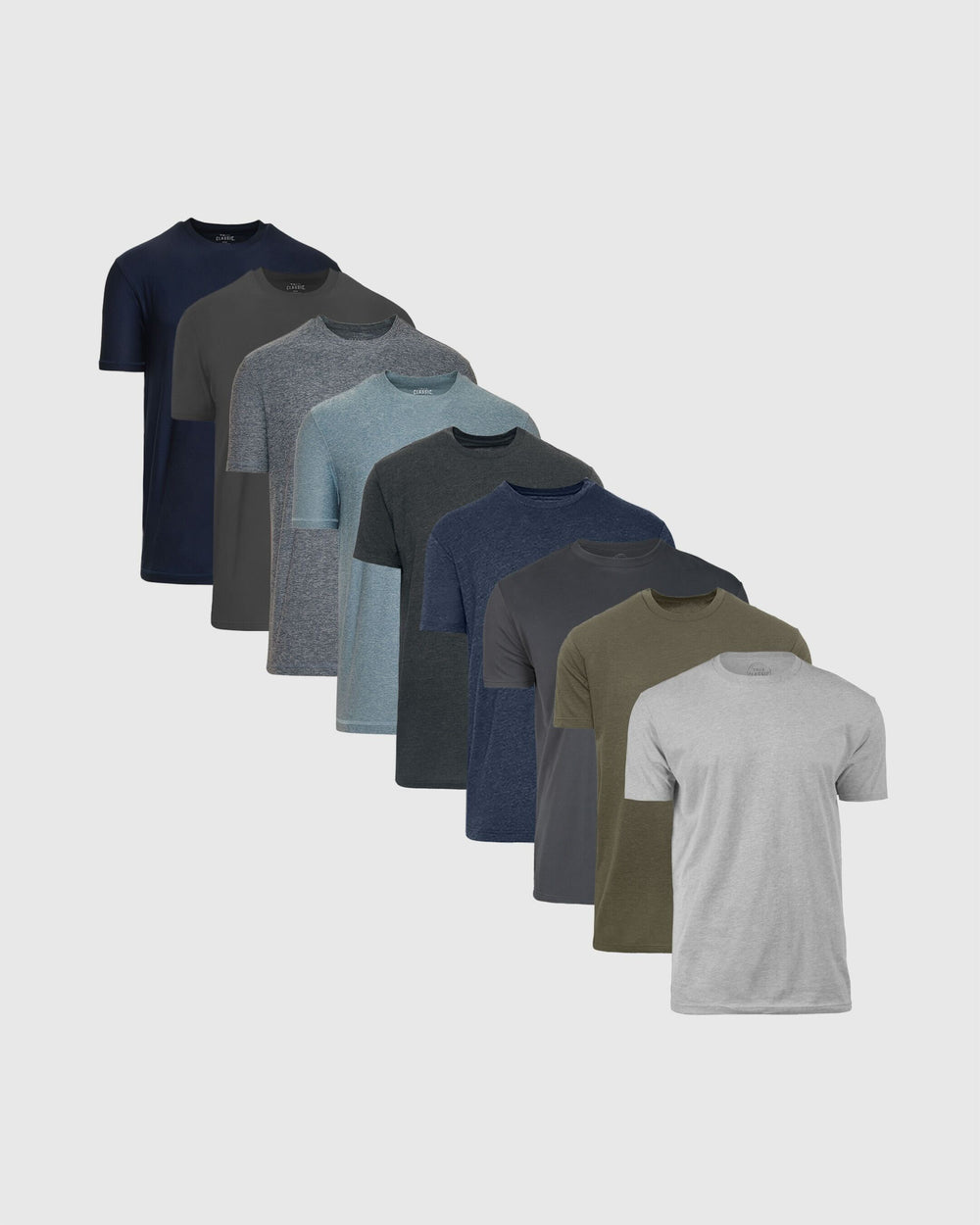 Heather Active and Classic Crew Neck 9-Pack