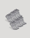 Heather Gray No Show Socks 6-Pack 2.0