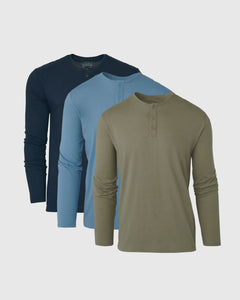 True ClassicHenley Color 3-Pack