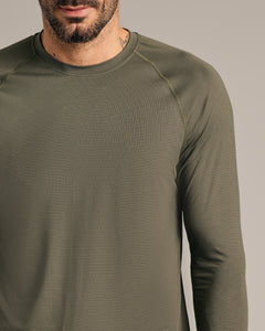 True ClassicKelp Long Sleeve Active Mesh Crew