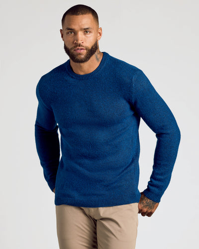 Marled Crew Neck Sweater - Heather Fiord