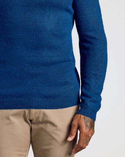Marled Crew Neck Sweater - Heather Fiord