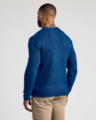 Marled Crew Neck Sweater - Heather Fiord