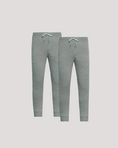 Dark Heather Gray Fleece French Terry Joggers 2-Pack