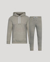 Dark Heather Gray Pullover Fleece Hoodie & Jogger 2-Pack displayed.