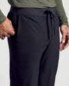 Black Active Training Joggers with elastic waistband and front drawstring.