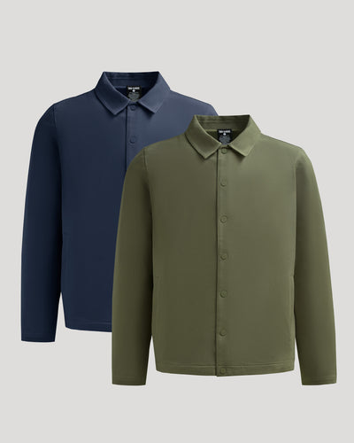Military Green & Navy Casual Jacket 2-Pack