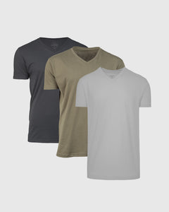 True ClassicMilitary Steel V-Neck 3 Pack