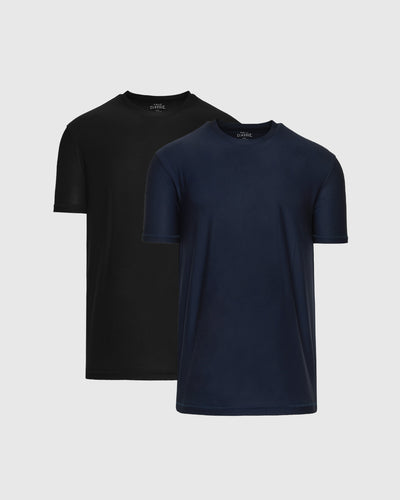 Navy & Black Active Crew 2-Pack