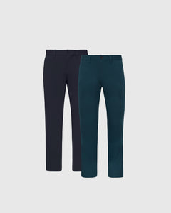 True ClassicNavy & Centurion Straight Twill Chino 2-Pack