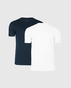 True ClassicNavy & White Crew Neck 2-Pack