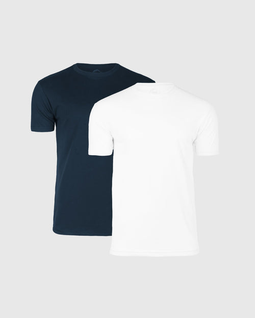 Navy & White Crew Neck 2-Pack