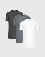 Neutral Short Sleeve Tall Active Crew 3-Pack