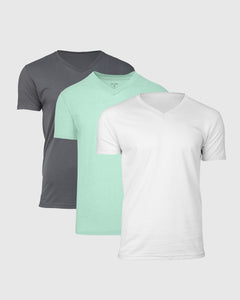 True ClassicNeutral Tones V-Neck 3 Pack