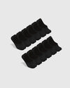 Black Never Show Socks 12-Pack arranged in two staggered rows.