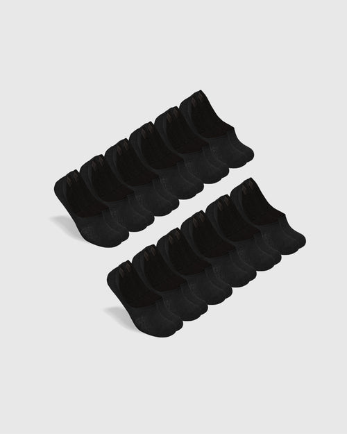 Black Never Show Socks 12-Pack