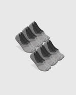 Pack de 6 calcetines invisibles gris jaspeado