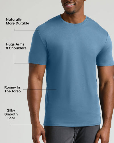 Tall Pima Cotton Blend Crew