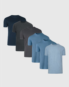 True ClassicOcean Depths Crew Neck 6-Pack